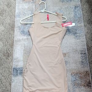 SPANX Beige Bodycon Dress